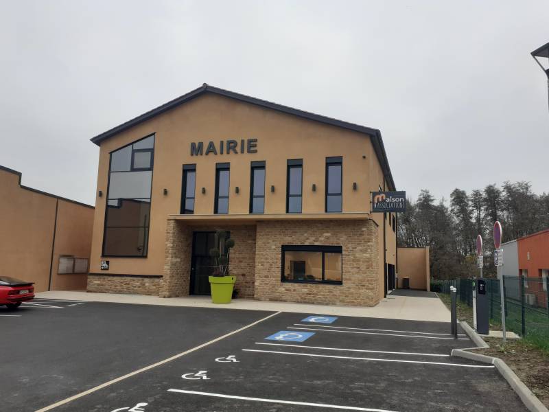 Installation électrique dans le cadre d'une contruction d’une mairie à Liergue proche de Lyon